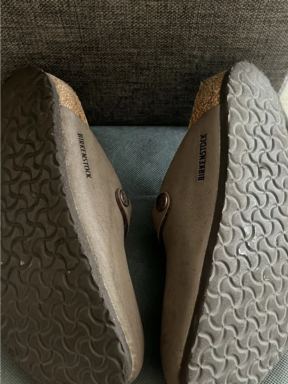 Birkenstock Kids Clogs in Taupe with Adjustable Buckle